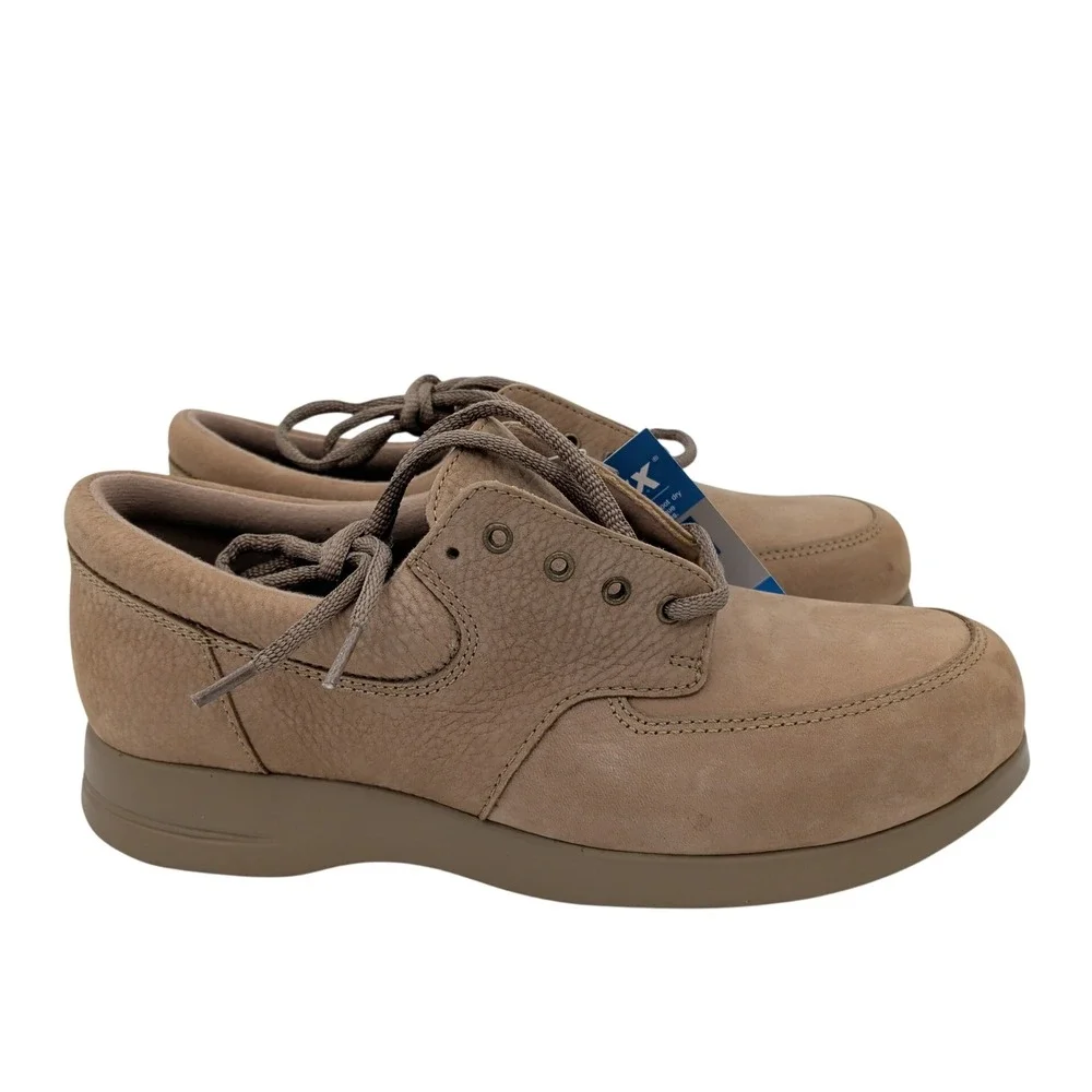 Drew Blazer Women Tan Leather Orthopedic Walking Shoes 10061-75 Size 7M NEW